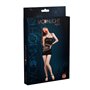 Мінісукня на одне плече Moonlight Model 12 XS-L Black, вертикальна бахрома
