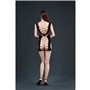 Відверта мінісукня Moonlight Model 18 XS-L Black, зі вставками із великої сітки SO6349 Moonlight (Іспанія) фото - Luxbikini