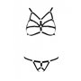 Комплект білизни зі стреп Passion Exclusive ARMANDA SET XXL/XXXL, black