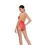 Бодістокінг у велику сітку Passion BS087 red, відкрита спина, халтер, з доступом SO6380 Passion (Польща) фото - Luxbikini