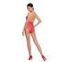 Бодістокінг у велику сітку Passion BS087 red, відкрита спина, халтер, з доступом SO6380 Passion (Польща) фото - Luxbikini