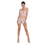Бодістокінг мінісукня з метеликами Passion BS090 One Size white SO6390 Passion (Польща) фото - Luxbikini