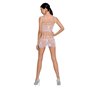 Бодістокінг мінісукня з метеликами Passion BS090 One Size white SO6390 Passion (Польща) фото - Luxbikini