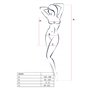 Бодістокінг мінісукня з метеликами Passion BS090 One Size white SO6390 Passion (Польща) фото - Luxbikini