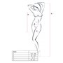 Бодістокінг-сукня з відкритими грудями Passion BS092 white SO6396 Passion (Польща) фото - Luxbikini