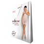 Бодістокінг-сукня з відкритими грудями Passion BS092 white SO6396 Passion (Польща) фото - Luxbikini