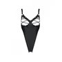 Боді з екошкіри Passion CELINE BODY S/M, black, з доступом, відкритий