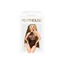 Боді Penthouse Blooming Era XL Black, імітація гіпюрового страплесу, відкриті плечі