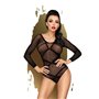 Боді Penthouse High On Love XL Black, глибокий виріз на спині, імітація стреп