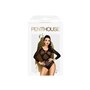 Боді Penthouse High On Love S/L Black, глибокий виріз на спині, імітація стреп