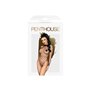 Боді Penthouse Scandalous XL Black, велика сітка, високий комір, довгі рукави