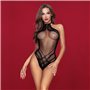 Боді-сітка з халтером JSY 7953 One Size Black, силуетний малюнок