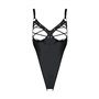 Боді з екошкіри Passion CELINE BODY 6XL/7XL black, з доступом, відкритий