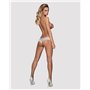 Мереживні трусики з доступом Obsessive Alabastra L/XL, білий SO7197 Obsessive (Польща) фото - Luxbikini