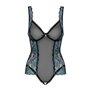 (SALE) Сітчасте боді на кісточках Obsessive Amanta teddy S/M, чорне, з доступом