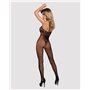 Бодістокінг Obsessive Bodystocking G308 S/M/L, халтер, декор у вигляді татуювання