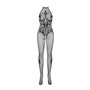 Бодістокінг Obsessive Bodystocking G308 S/M/L, халтер, декор у вигляді татуювання