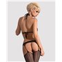 (SALE) Сітчастий бодістокінг з імітацією топа, пояса та панчохи Obsessive Bodystocking N108 S/M/L, чорний, SO7252 Obsessive (...