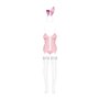 Еротичний костюм зайчика Obsessive Bunny suit 4 pcs costume pink L/XL, рожевий, топ з підв’язками, т SO7255 Obsessive (Польща...
