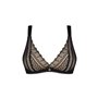 Мереживний бюстгальтер із трикутною чашкою Obsessive Estiqua bra M/L, чорний, широкі лямки SO7259 Obsessive (Польща) фото - L...