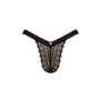 (SALE) Мереживні трусики із заниженою талією Obsessive Estiqua panties M/L, чорні SO7261 Obsessive (Польща) фото - Luxbikini