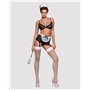 Еротичний костюм покоївки Obsessive Maidme set 5pcs S/M, бюстгальтер, пояс з фартухом, панчохи SO7290 Obsessive (Польща) фото...