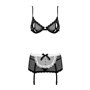 Еротичний костюм покоївки Obsessive Maidme set 5pcs L/XL, бюстгальтер, пояс з фартухом, панчохи, стр SO7291 Obsessive (Польща...