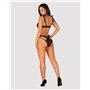 (SALE) Напівпрозорий еротичний комплект Obsessive Obsessivia 2-pcs set black L/XL, бюстгальтер та трусики, SO7298 Obsessive (...