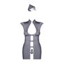 Еротичний костюм стюардеси Obsessive Stewardess 3 pcs grey L/XL, сірий, сукня, стрінги, пілотка SO7309 Obsessive (Польща) фот...