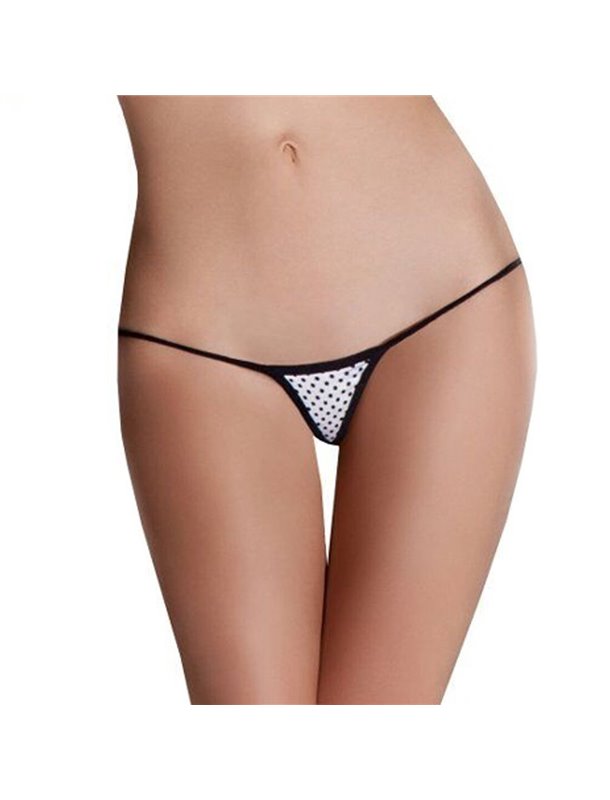 Жіночі мікростринги з мікрофібри Passion MT019 One size, white SO7647 Passion (Польща) фото - Luxbikini