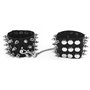 Наручники з шипами Art of Sex - Rose Spiked Leather Handcuffs, натуральна шкіра