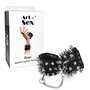 Наручники з шипами Art of Sex - Rose Spiked Leather Handcuffs, натуральна шкіра