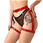 Сексуальні гартери Art of Sex - Gwen із натуральної шкіри, розмір XS-2XL, колір червоний