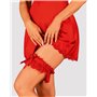 (SALE) Ажурна підв’язка Obsessive Amor Cherris garter, red