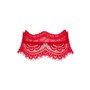 Широкий мереживний чокер Obsessive Bergamore choker, red