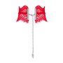Широкий мереживний чокер Obsessive Bergamore choker, red