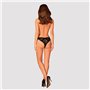 (SALE) Мереживні трусики із заниженою талією Obsessive Estiqua panties XS/S, black SO7705 Obsessive (Польща) фото - Luxbikini