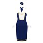 Еротичний костюм стюардеси Obsessive Stewardess uniform M/L, blue, сукня, пілотка, шарф, манжети SO7730 Obsessive (Польща) фо...