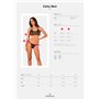 Напівпрозорий комплект Obsessive Celia Noir 2-pcs set M/L, бюстгальтер, стрінги SO7866 Obsessive (Польща) фото - Luxbikini