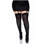 Щільні непрозорі панчохи Leg Avenue Nylon Thigh Highs Black, plus size SO7917 Leg Avenue (США) фото - Luxbikini