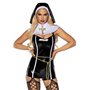 Вініловий костюм черниці Leg Avenue Sinful Sister L, комбінезон, комір, пояс, головний убір SO7920 Leg Avenue (США) фото - Lu...