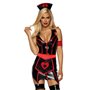Вініловий костюм медсестри Leg Avenue Vinyl Naughty Nurse S, сукня, фартух, пов’язки SO7927 Leg Avenue (США) фото - Luxbikini