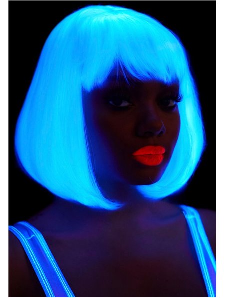 Перука, що світиться в темряві Leg Avenue Pearl short natural bob wig White, коротка, перлинна, 33 с