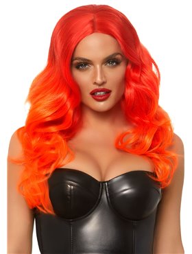 Руда перука омбре Leg Avenue Ombre long wavy wig, довга, локони, 61 см