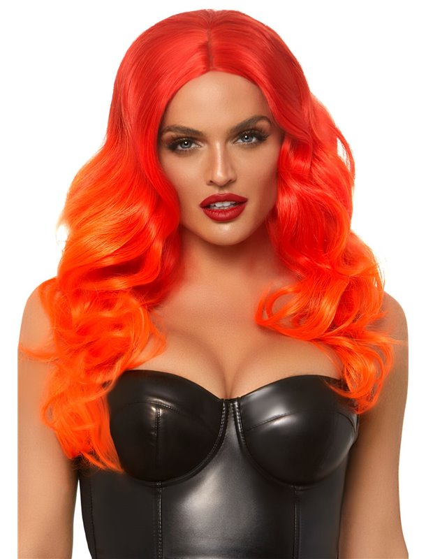 Руда перука омбре Leg Avenue Ombre long wavy wig, довга, локони, 61 см