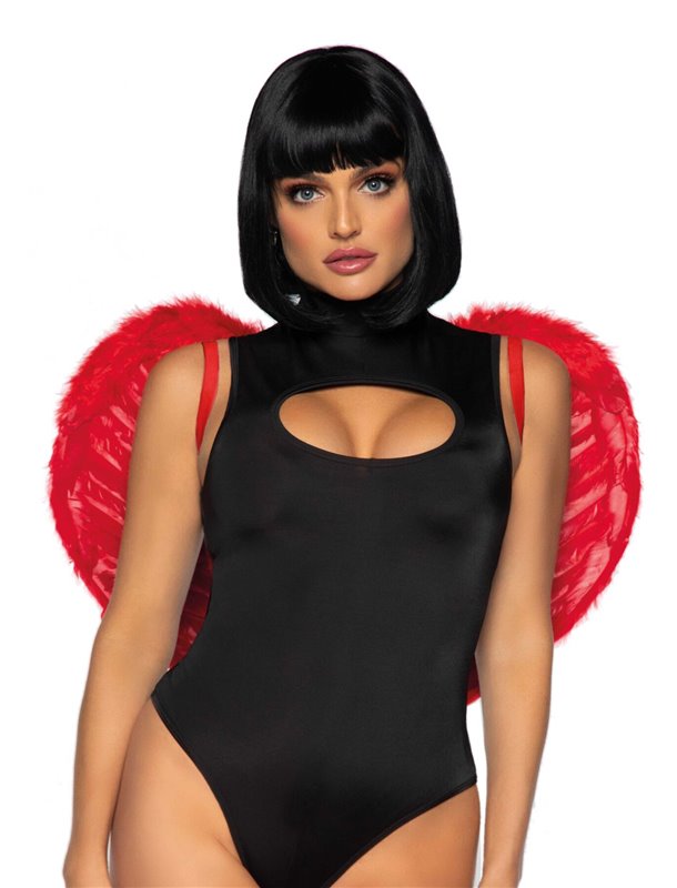 (SALE) Крила дияволиці Leg Avenue devil wings Red, справжнє пір’я