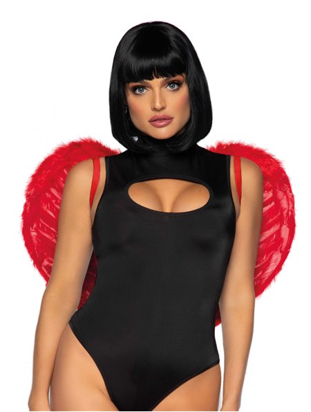 (SALE) Крила дияволиці Leg Avenue devil wings Red, справжнє пір’я