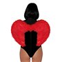 (SALE) Крила дияволиці Leg Avenue devil wings Red, справжнє пір’я
