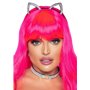 Набір кішечки Leg Avenue Cat ear headband and choker, чокер та вушка, прикрашений стразами