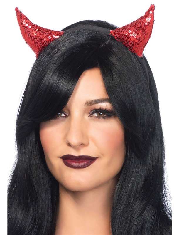 Диявольські ріжки з паєтками Leg Avenue Sequin devil horns